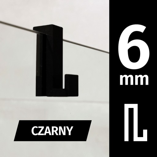 Závesný hák na 6 mm sklo sprchovej kabíny