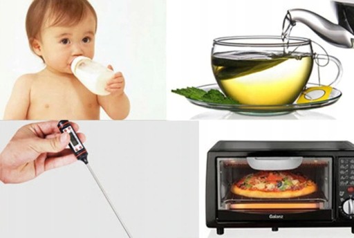 Kuchynský špendlíkový teplomer na víno, gril, mäso, tekutiny, koláče, olej, sonda