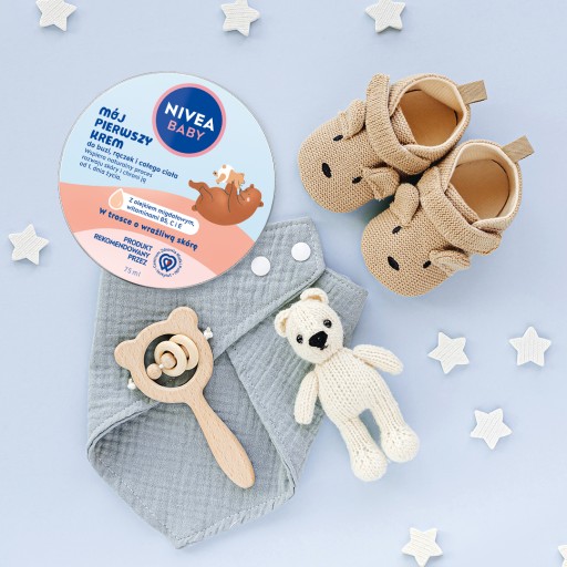 NIVEA BABY MY FIRST KRÉM pre deti, dojčatá, tvár, ruky, telo, 75 ml