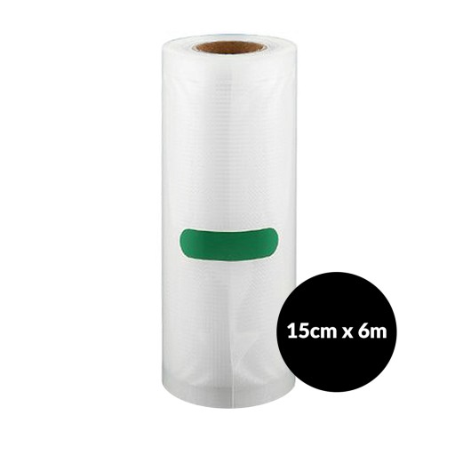 KRÚKOVANÁ FÓLIA NA VÁKUOVÉ ZVÁRANIE RÚČKA RÚČKA 15cm 6m 15x600 cm