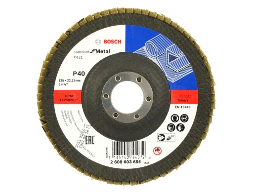 BOSCH KOTOUČ KLAPKA 125mm GR.40 NA KOV