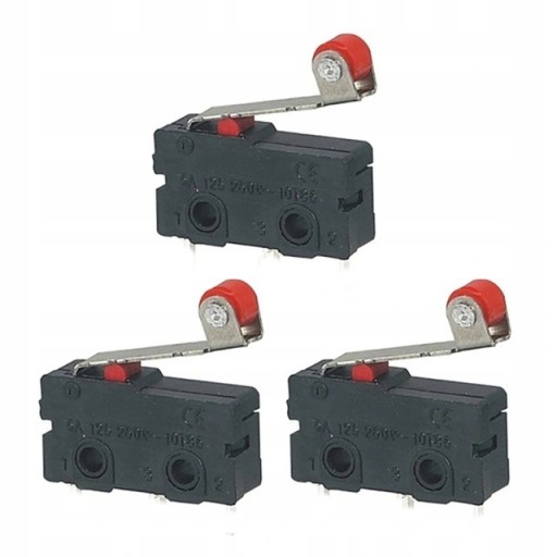 3 x KONCOVÝ SPÍNAČ, KONCOVÝ SPÍNAČ, S VALČKOM KW-12-3