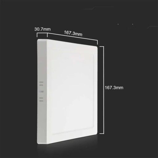 V-TAC LED panel Prisadené prémiové stropné svietidlo 12W štvorcové 170x170 VT-60012 40