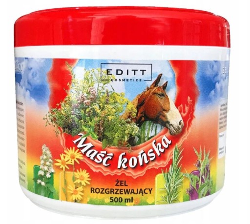 Gélová hrejivá konská masť Editt 500 ml