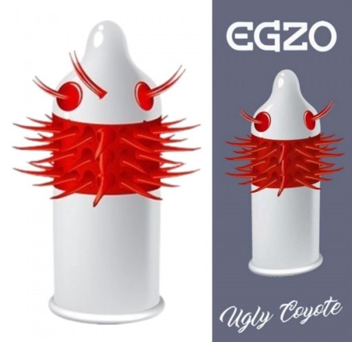 Exo Ugly Coyote - Stredné kondómy PUBY A PRÚHY