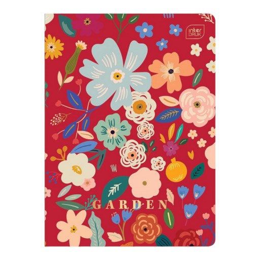 Mriežkový zápisník A5 s 96 listami Interprint HS GARDEN