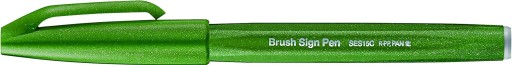Znak štetca - Pentel - oliva