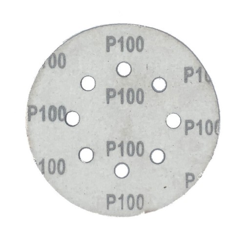 BRÚSNE PAPIEROVÉ KOTÚČE NA VELCRO 125mm P100 - 25 ks