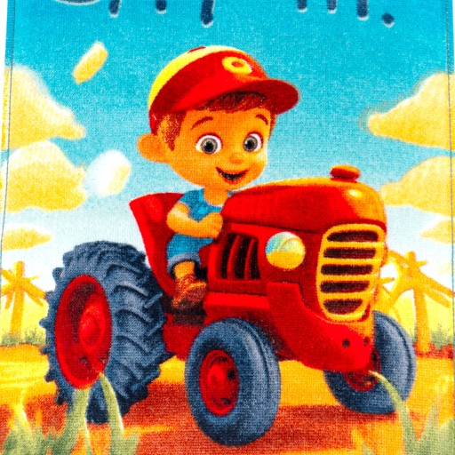 Osuška do škôlky 30x50 Zvieratá farmársky traktor malý farmár