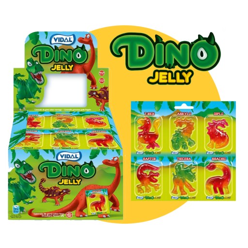 VIDAL | DINO ŽELÉ | ŽELÉ | DINOSAURY | 6 ks