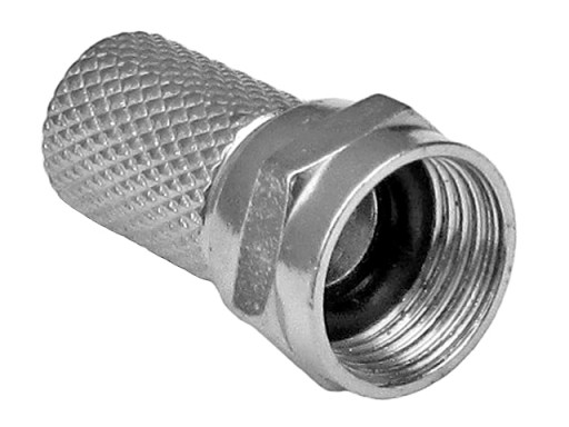 F 75 Ohm skrutkovaná zástrčka antény Tesnenie 6,8/20 mm 10 ks