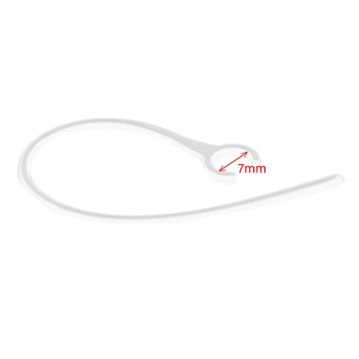 Držiak na náhlavnú súpravu Bluetooth, 7 mm, háčik, Slúchadlo, Objímka, bezfarebný