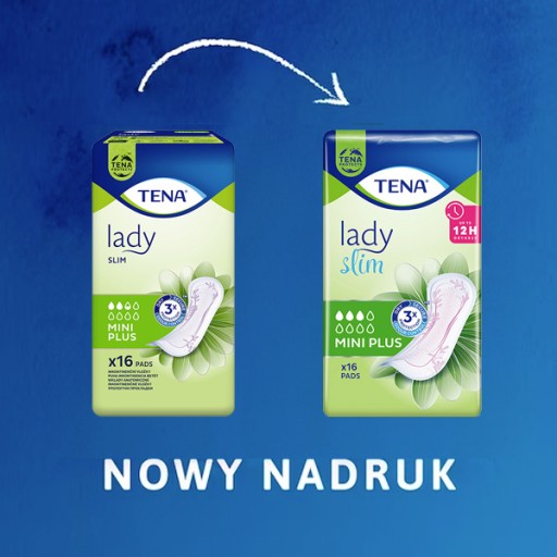 Anatomické vložky Tena Lady Slim Mini Plus 16 ks