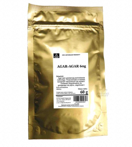 AGAR-AGAR 60g PRÍRODNÁ ŽELÍROVACIA LÁTKA