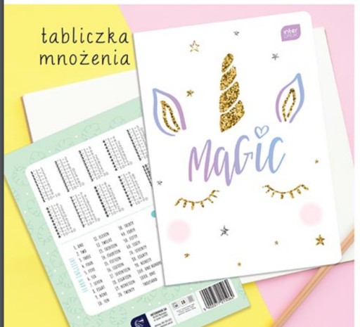 Zápisník so 16 stranami, veľká, farebná mriežka, módne vzory