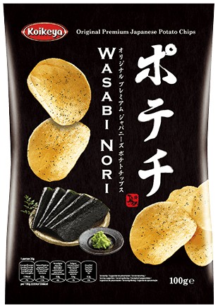 Zemiakové lupienky Potechi Wasabi Nori 100g