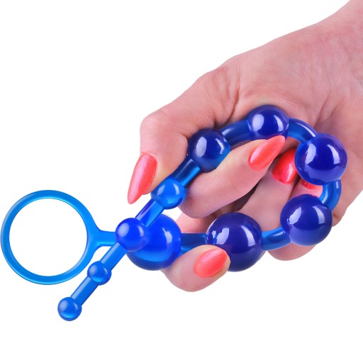 Šnúrka ORGASMOVÝCH GULIČIEK PRE ANÁLKU A PIČKU, 27 cm