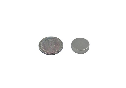 Neodymový magnet okrúhly plný 12x3,75mm 5 ks