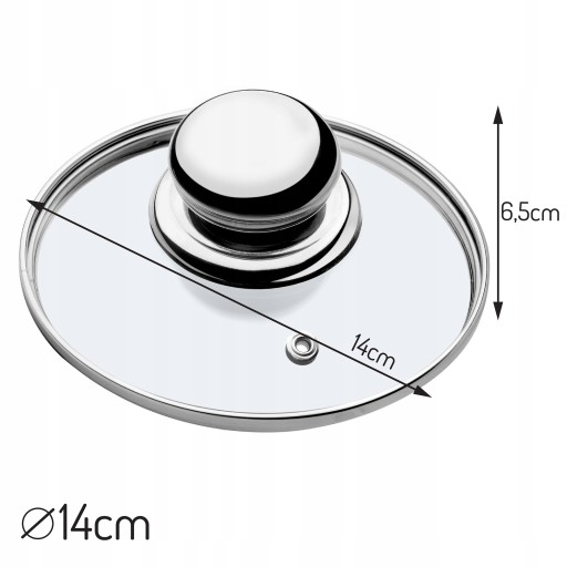 TEPLOTOLNÁ SKLENENÁ KRVÍČKA NA HRNEC 14cm