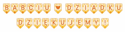 VÝZDOBA NA DEŇ STARÝCH RODIČOV - ĎAKUJEME!