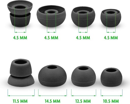 SILIKÓNOVÉ ZMAZANIE 4,5 mm PRE AKG N30 N40 N5005 1 VIAC