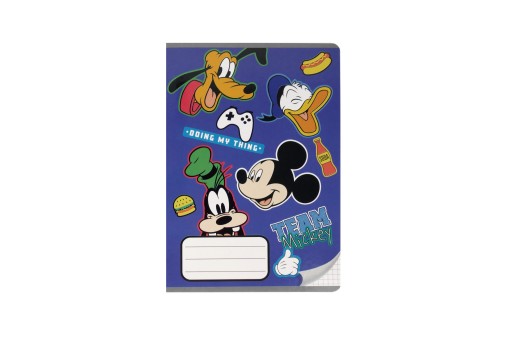 Štvorcový zápisník Mickey Mouse A5
