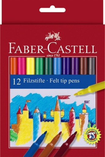 Fixky Faber-Castell, fixky, 12 farieb