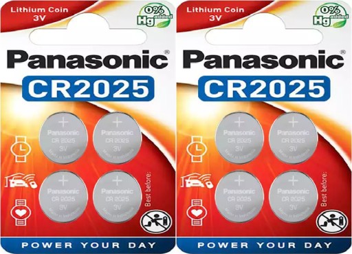 PANASONIC lítiová batéria 3V CR 2025 4 kusy x2