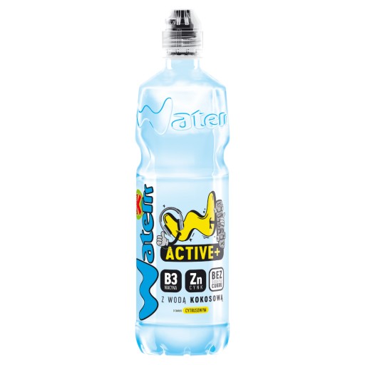 KUBUŚ Waterrr Active Drink Citrusové ovocie a kokosová voda 750 ml