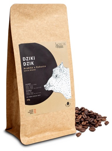ČERSTVÉ PRAŽENÉ DIVOKÁ KÁVA CRAFTBE 250G