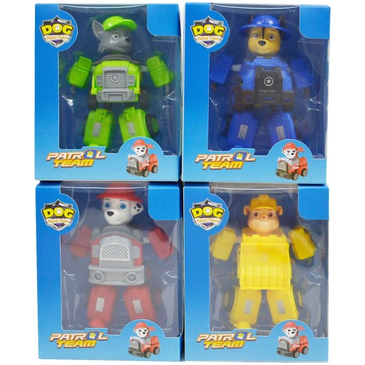 786777 VOZIDLO NA STRÁŽENIE ROBOT PSOV V KRABICE 8 DIZAJNOV PEGASUS