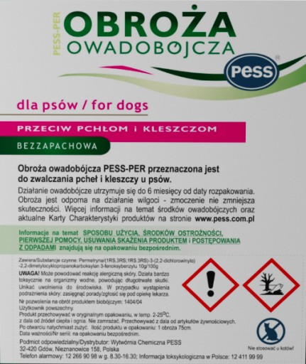 Obojok proti blchám a kliešťom pre psov, nastaviteľný. + rukavice