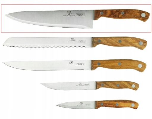 KARL HAUSMANN KUCHÁRSKÝ Nôž 20 cm DREVENÁ RÚČKA