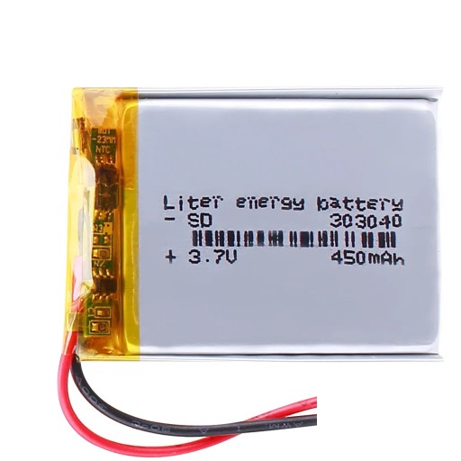 Batéria Li-Poly 450mAh 3,7V batéria GPS