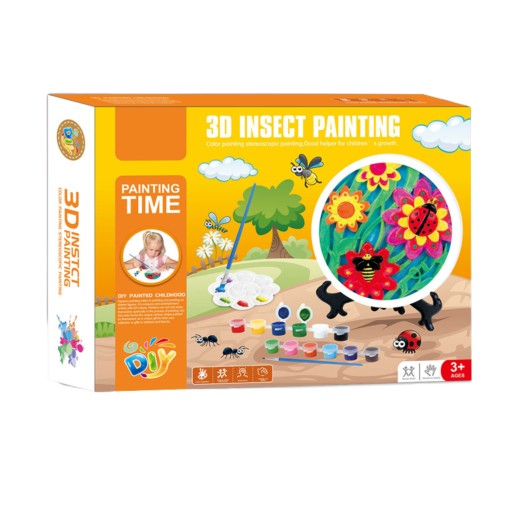 SADROVÁ POSTAVIČKA NA MAĽOVANIE KVETIEK MALÝ UMELEC ARTIST SET PAINTS