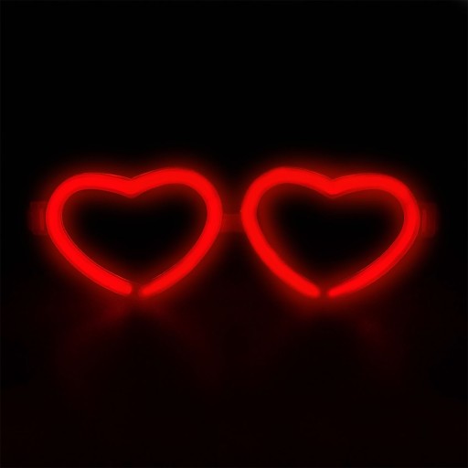 Okuliare Glow Stick SRDCE Srdiečka Svietiace v tme Valentínsky ples