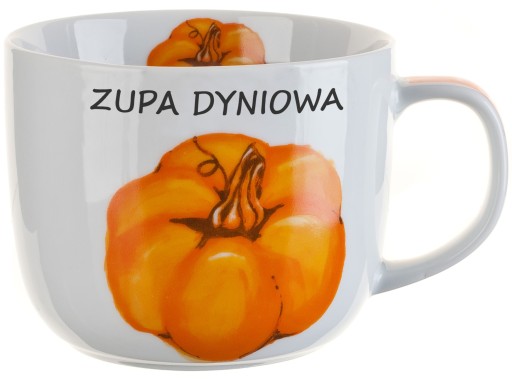 BANQUET VEĽKÝ hrnček TEKVICOVÁ POLIEVKA S RECEPTOM 730ml VEĽKÁ hrnčeková miska