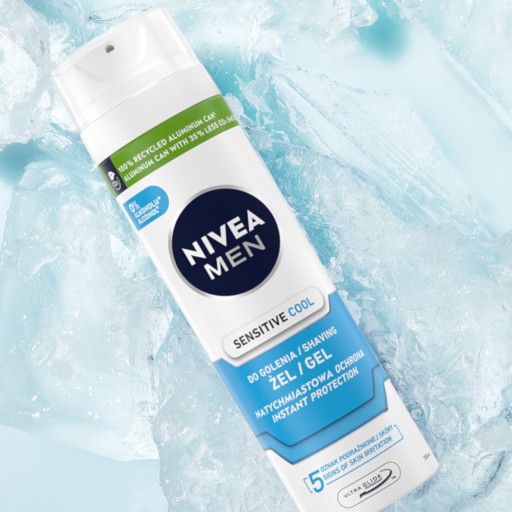NIVEA MEN Sensitive chladivý gél na holenie 200 ml