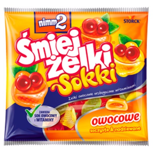 nimm2 Śmiejżelki Sokki Ovocné želé 90 g