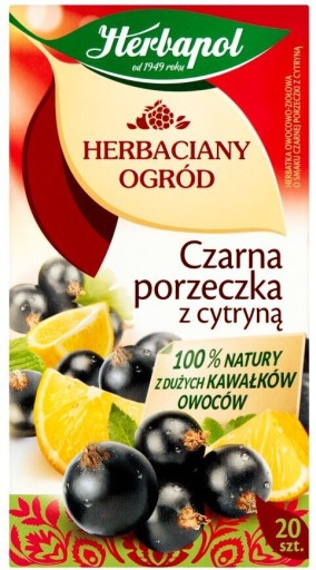 Herbapol ovocný čaj čierne ríbezle s citrónom 20 ks