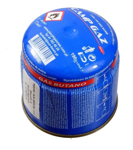 NÁPLŇ plynová kartuša do horáka sporáka, lampy, 190g EU Idealgas
