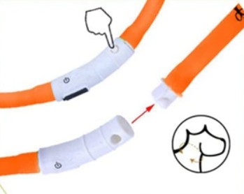 LED OSVETLENIE PRE PSA A MAČKY, NASTAVITEĽNÉ, 70 cm