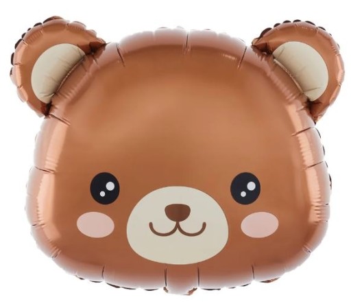 Balónik BEAR HEAD medvedík ročný 48x38cm PP