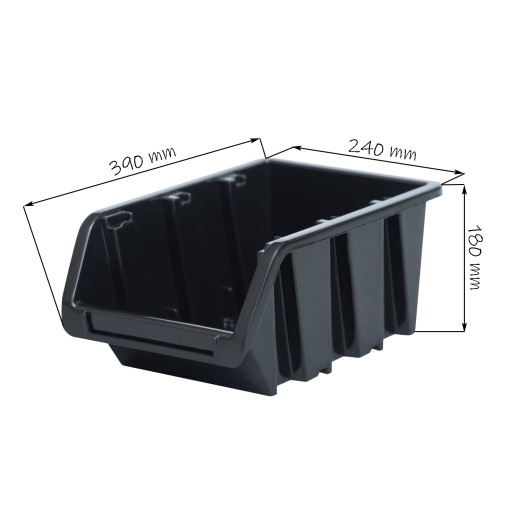 Lodný box sklad dielňa garáž 240x390x180mm Čierna