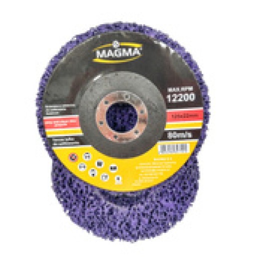 Brúsny kotúč z netkanej textílie 125mm čierny vlas - fialový.