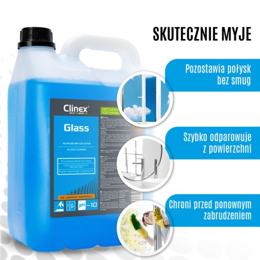 Clinex GLASS - Čistič skla - 1 l