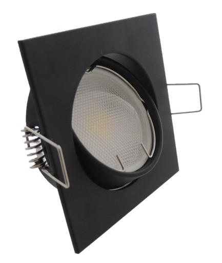 Objímka halogénovej žiarovky MATNÁ ČIERNA + LED 5W