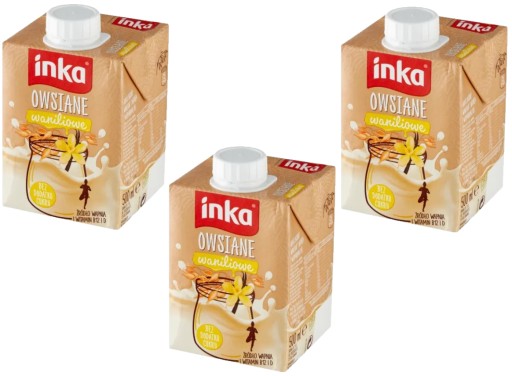 3x OVSENÁ INKA Vanilka Ovsený nápoj 500ml