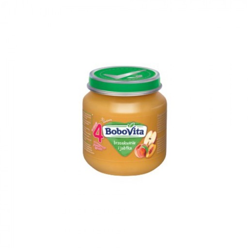 BoboVita dezert Broskyne a jablká - 125 g