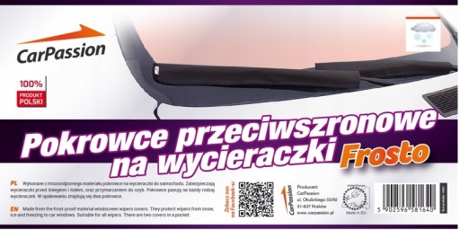 Protimrazové kryty, kryt stieračov, kryty 2 x PREDNÉ + 1 x ZADNÉ